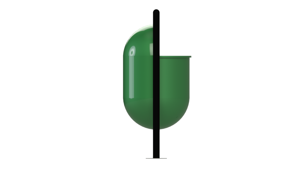 Basurero Capsular Para Apernar Placa Recta