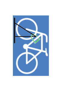 Bicicletero Muro Colgante